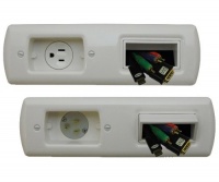 PowerBridge TSPBIW-6-WH Total Solution Flat Panel In-Wall Power and Cable Management Kit - White PowerBridge TSPBIW-6-WH Total Solution Flat Panel In-Wall Power and Cable Management Kit - White