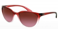 Ray-Ban RB4167 Emma Cateye Sunglasses 59 mm, Non-Polarized, Red Gradient On Transparent/Brown Gradient Ray-Ban RB4167 Emma Cateye Sunglasses 59 mm, Non-Polarized, Red Gradient On Transparent/Brown Gradient