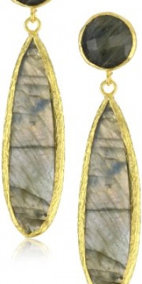 Coralia Leets Jewelry Design Mykonos Elongated Post Labradorite Earrings Coralia Leets Jewelry Design Mykonos Elongated Post Labradorite Earrings