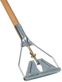 Rubbermaid Commercial FGH41600 Stirrup Style Wet Mop Wood Handle with Large Yellow Steel Head, 60 Length x 1-1/8 Diameter Rubbermaid Commercial FGH41600 Stirrup Style Wet Mop Wood Handle with Large Yellow Steel Head, 60 Length x 1-1/8 Diameter