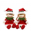 Elf Plush Boy and Girl - Pair of 11 Boy and Girl Christmas Holiday Elves - Straight From Santa's Workshop