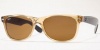Ray-Ban RB2132 Sunglasses (945L) Honey Crystal Brown, 55 mm