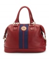Practical and undeniably posh, this chic silhouette from Tommy Hillfiger is the ultimate daytime accessory. Crafted from soft, pebbled leather with custom hardware and versatile crossbody strap, it's ideal for work, weekends, or whatever.