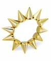 All signs point to high fashion with this spiked stretch bracelet from Bar III. Crafted from gold-tone mixed metal, this bracelet is on the cutting edge. Approximate diameter: 3-1/2 inches.