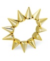 All signs point to high fashion with this spiked stretch bracelet from Bar III. Crafted from gold-tone mixed metal, this bracelet is on the cutting edge. Approximate diameter: 3-1/2 inches.