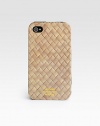 Intricate basketweave pattern lends an unique finish to a protective hard shell case for your Apple iPhone.Plastic6W x 5HImported