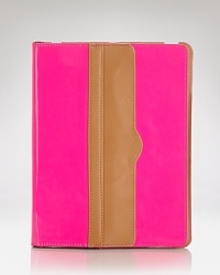 We love Rebecca Minkoff's bold, trend-right accessories, and this neon iPad easel is a perfect example of the look. Use it to upgrade your style status. We love Rebecca Minkoff's bold, trend-right accessories, and this neon iPad easel is a perfect example of the look. Use it to upgrade your style status.
