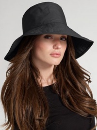 Floppy, water-resistant coated cotton is stylish for rainy days. Signature logo detail Brim, about 4¼ wide One size fits most Cotton; spot clean Imported Floppy, water-resistant coated cotton is stylish for rainy days. Signature logo detail Brim, about 4¼ wide One size fits most Cotton; spot clean Imported