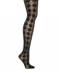 Lauren by Ralph Lauren lends classic argyle a sexy twist in these semi-sheer microfiber tights (with discreet control top). Lauren by Ralph Lauren lends classic argyle a sexy twist in these semi-sheer microfiber tights (with discreet control top).
