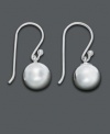 No jewelry box can have too many everyday accessory options. Beef up yours with these simple sterling silver earrings featuring ball drops. Approximate drop: 3/4 inch.