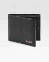 The perfect combination of luxury and functionality, crafted in textured calfskin leather with two billfold compartments, six card slots and a silver logo detail.Two billfold compartmentsSix card slotsLeather4W x 3½HMade in Switzerland