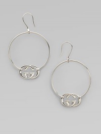 From the Silver Britt Collection. A simply chic design in sterling silver with GG accents. Sterling silverDrop, about 2½Hook backMade in Italy From the Silver Britt Collection. A simply chic design in sterling silver with GG accents. Sterling silverDrop, about 2½Hook backMade in Italy