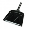 UNISAN Metal 12' Dustpan, Wide, Black (03000)