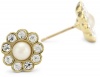 Kate Spade New York Park Avenue Pearl Gold-Plated Flower Stud Earrings