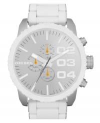 Add some style to your strut with this bold and precise watch from Diesel. Add some style to your strut with this bold and precise watch from Diesel.