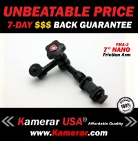 Heavy Duty PRO LED Video Light 7 Inch FMA-2 Magic Arm, with Variable Friction Adjustable Arm and Hot-Shoe Mount by Kamerar Heavy Duty PRO LED Video Light 7 Inch FMA-2 Magic Arm, with Variable Friction Adjustable Arm and Hot-Shoe Mount by Kamerar