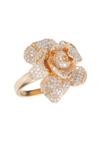 Effy Jewlery Jardin Pave Rose Diamond Ring in Rose Gold, 1.12 TCW Ring size 7 Effy Jewlery Jardin Pave Rose Diamond Ring in Rose Gold, 1.12 TCW Ring size 7