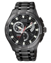 With multiple functions and a sleek, everyday appeal, this modern watch from Citizen keeps you in speed. With multiple functions and a sleek, everyday appeal, this modern watch from Citizen keeps you in speed.