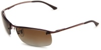 Ray-Ban Men's RB3183P 014/T563 Polarized Wrap Sunglasses,Brown Frame/Brown Gradient Lens,One Size Ray-Ban Men's RB3183P 014/T563 Polarized Wrap Sunglasses,Brown Frame/Brown Gradient Lens,One Size