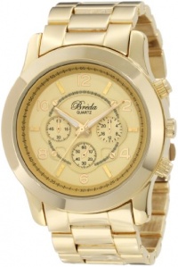 Breda Women's 2308-Gold Jordan Oversized Boyfriend Gold Watch