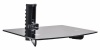 OSD Audio DVD-Shelf-2BE Single Shelf Wall Mount for DVD or Other A/V Components (Black)