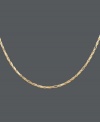 Perfect your look with simple accessories. This unique necklace features a diamond cut seamless rope design crafted in 14k gold. Approximate length: 20 inches.