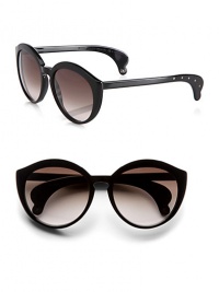 1950's-inspired, cat's-eye-shaped lightweight acetate frames add a little retro touch to any ensemble. Available in havana with brown gradient lens or black with brown gradient lens.Plastic temples100% UV protectionMade in Italy 1950's-inspired, cat's-eye-shaped lightweight acetate frames add a little retro touch to any ensemble. Available in havana with brown gradient lens or black with brown gradient lens.Plastic temples100% UV protectionMade in Italy