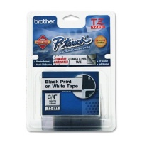 Brother Laminated Tape Black on White, 18mm (TZe241) - Retail Packaging Brother Laminated Tape Black on White, 18mm (TZe241) - Retail Packaging