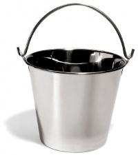 Ethical 13-Quart Stainless Steel Kennel Pail with Handle
