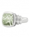 Effy Jewlery Sterling Silver Green Amethyst Ring, 5.00 TCW Ring size 7