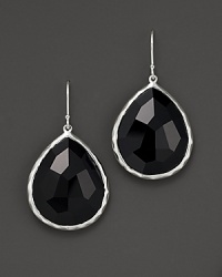 From the Rock Candy® collection, large teardrop earrings in black onyx. Designed by Ippolita. From the Rock Candy® collection, large teardrop earrings in black onyx. Designed by Ippolita.
