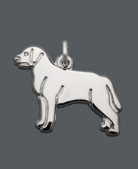 Pay tribute to man's best friend. This noble charm by Rembrandt will make the perfect addition to your charm bracelet or necklace. Engravable charm crafted in sterling silver. Approximate drop: 3/4 inch. Pay tribute to man's best friend. This noble charm by Rembrandt will make the perfect addition to your charm bracelet or necklace. Engravable charm crafted in sterling silver. Approximate drop: 3/4 inch.
