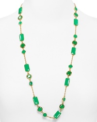 Get to the heart of the scatter with this tiled necklace from kate spade new york. It flaunts an effortless vibe, with its gold chain and perfectly placed pops of color. Get to the heart of the scatter with this tiled necklace from kate spade new york. It flaunts an effortless vibe, with its gold chain and perfectly placed pops of color.