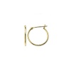 Klassics 10k Yellow Gold Hoop Earrings, (0.6 Diameter)