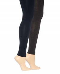 HUE's comfortable cotton leggings are a versatile wardrobe must-have. HUE's comfortable cotton leggings are a versatile wardrobe must-have.
