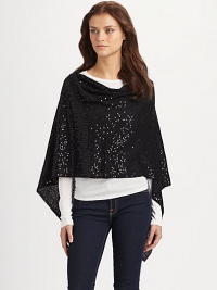 Add a dash of sparkle with this fully sequined design. Cotton Handkerchief hem About 16½ from shoulder to hem Hand wash Imported Add a dash of sparkle with this fully sequined design. Cotton Handkerchief hem About 16½ from shoulder to hem Hand wash Imported