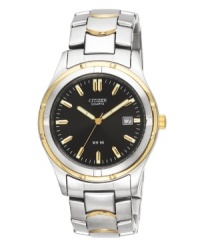 Stay at the top of your game with this handsome watch by Citizen. Stay at the top of your game with this handsome watch by Citizen.