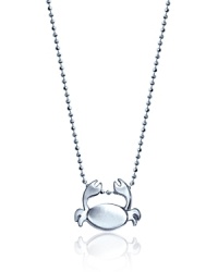 What's your sign? This beautifully rendered Crab pendant necklace will help your stars align in polished sterling silver. What's your sign? This beautifully rendered Crab pendant necklace will help your stars align in polished sterling silver.