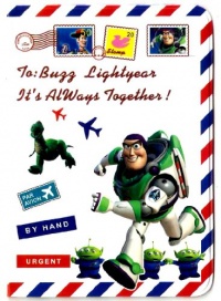 Buzz Lightyear Space Hero Toy Story Disney Airmail Passport Cover ~ Toy Story Movie Rex Dinosaur Stamps