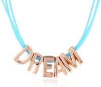 BCBGeneration Blue and Rose Gold Plated Dream Mini Cord Necklace, 16 BCBGeneration Blue and Rose Gold Plated Dream Mini Cord Necklace, 16