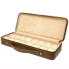 Tech Swiss TS5851BRN Leather Watch Box Extra Large Watch Case
