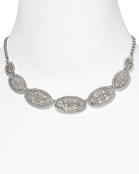 Play up your collarbone with Nadri's graceful necklace. Whether you're going black tie or basic, this crystal encrusted stunner looks lovely. Play up your collarbone with Nadri's graceful necklace. Whether you're going black tie or basic, this crystal encrusted stunner looks lovely.