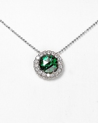 Chrislu's emerald-adorned chain sparkles with staying power. Slip on this classically styled showpiece to add an eye-catching impact to understated cocktail looks. Chrislu's emerald-adorned chain sparkles with staying power. Slip on this classically styled showpiece to add an eye-catching impact to understated cocktail looks.