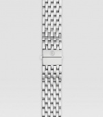 A classic woven band in stainless steel with a push-button clasp. Fits Michele 18mm Deco watchesImported