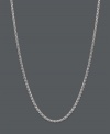 Cross your heart. Worn long or short, this 14k white gold lariat-style wheat chain necklace shows your sweet side with a smooth heart link charm at the clasp. Approximate length: 16 to 20 inches.