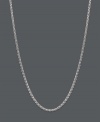 Cross your heart. Worn long or short, this 14k white gold lariat-style wheat chain necklace shows your sweet side with a smooth heart link charm at the clasp. Approximate length: 16 to 20 inches.