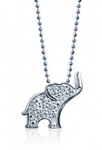 Alex Woo Little Luck Diamond and 14k White Gold Elephant Pendant Necklace, 16 Alex Woo Little Luck Diamond and 14k White Gold Elephant Pendant Necklace, 16
