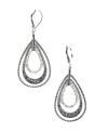 Create ambiance for an evening of elegance. These glamorous drops by Judith Jack feature graduated teardrops decorated with glittering crystals and marcasite. Crafted in sterling silver. Approximate drop: 1-3/4 inches.