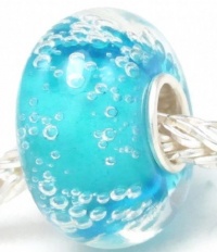 European Turquoise Hawaii Ocean with Bubble Water Park Murano Glass Bead Charm Fits Pandora Biagi Chilia Trollbeads Bracelet European Turquoise Hawaii Ocean with Bubble Water Park Murano Glass Bead Charm Fits Pandora Biagi Chilia Trollbeads Bracelet