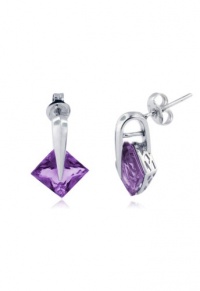 Effy Jewlery 14K White Gold Amethyst Earrings, 3.80 TCW